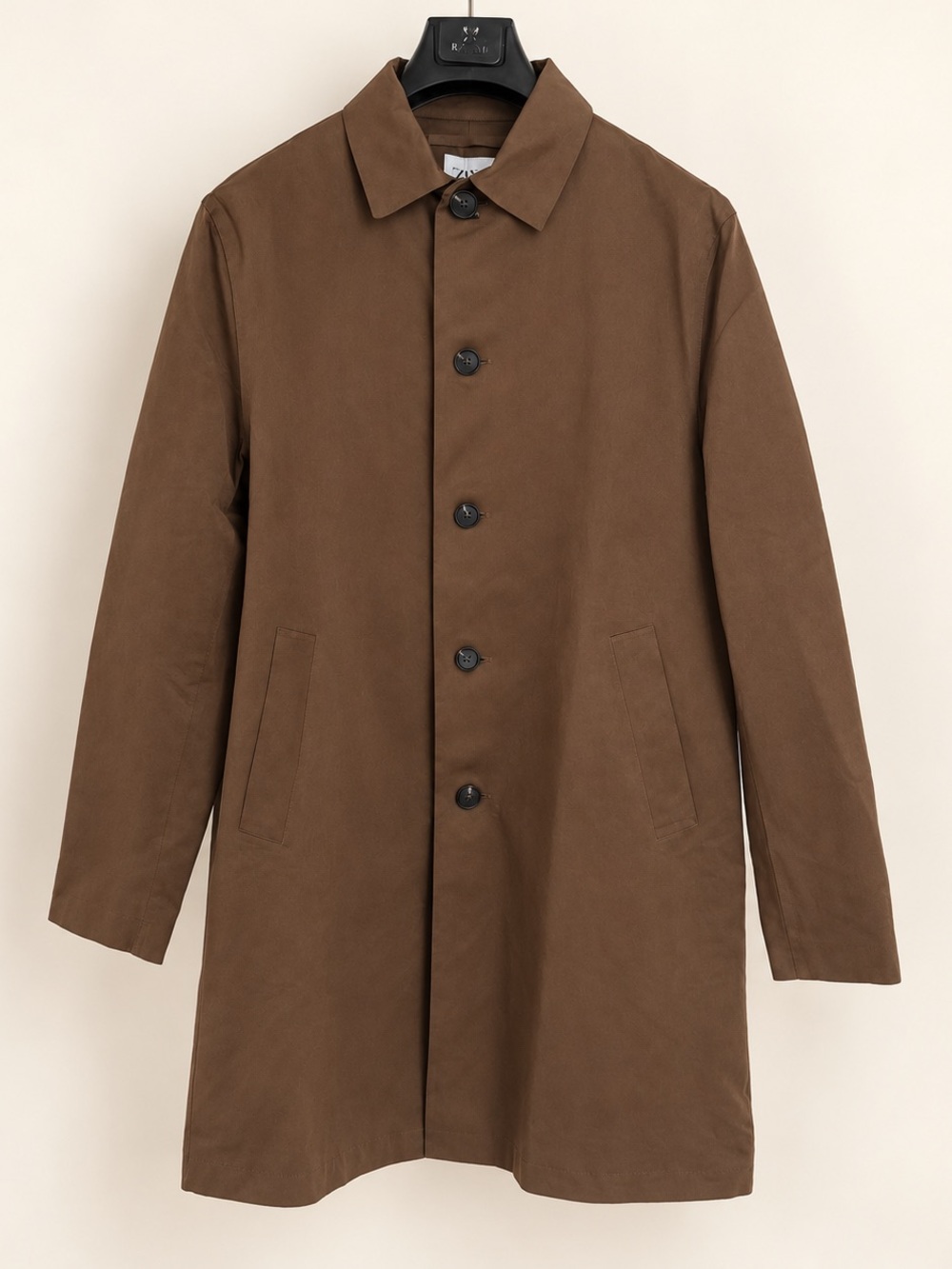 ZARA Brown Trench-Style Coat – Size L